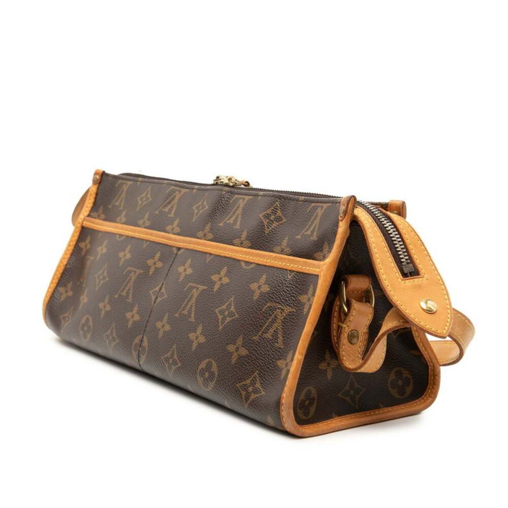 LOUIS VUITTON Authentic Brown Monogram Leather Shoulder Bag - Picture 2 of 6